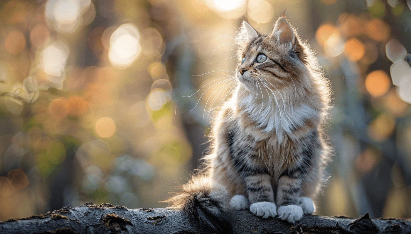 Le chat Norvégien des forêts, un chaton exceptionnellement bavard